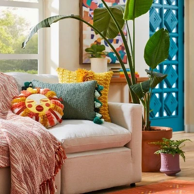 Fringed and Embroidered Sun Round Throw Pillow Gold - Opalhouse™ designed with Jungalow™ Fringed And Embroidered Sun Round Throw Pillow Gold - Opalhouse™ Designed With Jungalow™ -Opalhouse Store GUEST 06787153 5b7d 40d9 899c 09b26c725fff