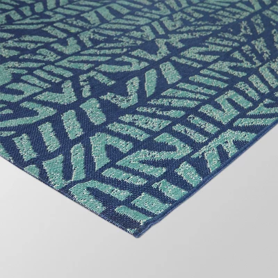 5'x7' Wild Stripe Outdoor Rug Blue - Opalhouse™ 5'x7' Wild Stripe Outdoor Rug Blue - Opalhouse™ -Opalhouse Store GUEST 1c46c462 e2ff 4f22 9160 935d6c84f378