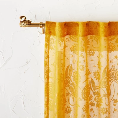 66"-120" Swan Curtain Rod Brass - Opalhouse™ designed with Jungalow™ 66"-120" Swan Curtain Rod Brass - Opalhouse™ Designed With Jungalow™ -Opalhouse Store GUEST 204d2995 018d 4058 885f 55b610ce057d