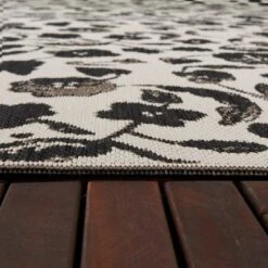 Floral Outdoor Rug Black - Opalhouse™ -Opalhouse Store GUEST 2794d941 44a7 42ac 82ac 0ab33b9558f1