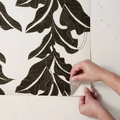 Botanical Leaf Peel and Stick Wallpaper Black/White - Opalhouse™ designed with Jungalow™ Botanical Leaf Peel And Stick Wallpaper Black/White - Opalhouse™ Designed With Jungalow™ -Opalhouse Store GUEST 3095b8ff 6f52 48aa 8a4a 02a4870ccbf4