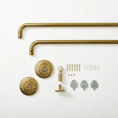 66"-120" Medallion Snap Grip French Curtain Rod Brass - Opalhouse™ designed with Jungalow™ 66"-120" Medallion Snap Grip French Curtain Rod Brass - Opalhouse™ Designed With Jungalow™ -Opalhouse Store GUEST 34d78b5a 5da3 4bcd ae5c 12c693e0d007