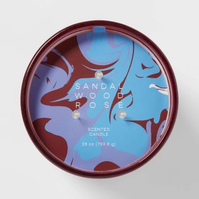 28oz Glass Sandalwood Rose Candle Burgundy - Opalhouse™ 28oz Glass Sandalwood Rose Candle Burgundy - Opalhouse™ -Opalhouse Store GUEST 44dfd8e3 508e 4243 a6bb 4bb1c2bed4a3