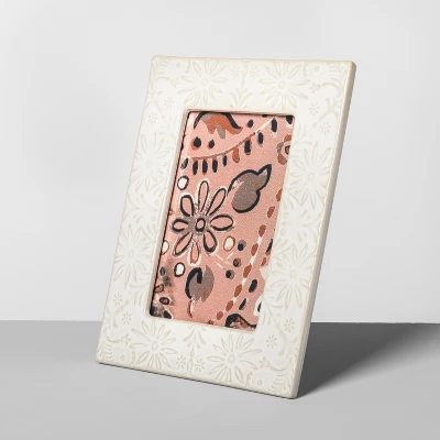 4" x 6" Embossed Ceramic Frame White - Opalhouse™ 4" X 6" Embossed Ceramic Frame White - Opalhouse™ -Opalhouse Store GUEST 47c68c43 ed5d 4c77 964f 5b19d4ff5aaa