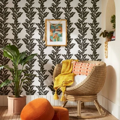 Botanical Leaf Peel and Stick Wallpaper Black/White - Opalhouse™ designed with Jungalow™ Botanical Leaf Peel And Stick Wallpaper Black/White - Opalhouse™ Designed With Jungalow™ -Opalhouse Store GUEST 4e33c7e9 90a0 436a 87ca 5d5bd5ee650a