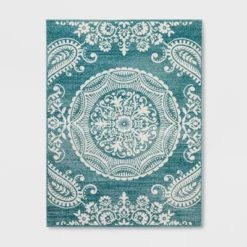 Vintage Medallion Outdoor Rug Turquoise - Opalhouse™ -Opalhouse Store GUEST 6c0eb72d 44c2 4f9e 87fc 5063aebde8d8
