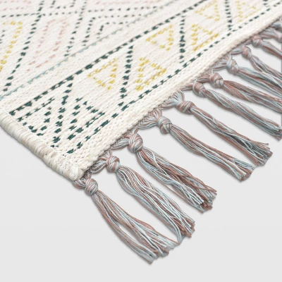 7'x10' Multi Dot Fringed Rectangular Woven Outdoor Area Rug Multicolor - Opalhouse™ 7'x10' Multi Dot Fringed Rectangular Woven Outdoor Area Rug Multicolor - Opalhouse™ -Opalhouse Store GUEST 6f6399a9 4af4 4e29 8b74 3198fb5069d8