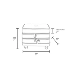 Marin Stackable Pouf With Casters - Opalhouse™ Designed With Jungalow™ -Opalhouse Store GUEST 7b9ecb5e 9626 4b0f abc1 fd2c0a06f868