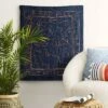 30" X 36" We Are All In This Together Cotton Embroidered Woven Polyester/Cotton Slub Wall Art Blue - Opalhouse™