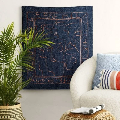 30" x 36" We Are All In This Together Cotton Embroidered Woven Polyester/Cotton Slub Wall Art Blue - Opalhouse™ 30" X 36" We Are All In This Together Cotton Embroidered Woven Polyester/Cotton Slub Wall Art Blue - Opalhouse™ -Opalhouse Store GUEST 7de5da2f d091 4247 b91b ad5c297ca620