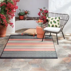 5' X 7' Outdoor Rug Multi Stripe Global Pink - Opalhouse™ 4 5' X 7' Outdoor Rug Multi Stripe Global Pink - Opalhouse™ -Opalhouse Store GUEST 849a4c76 29c9 486c a953 a03150bdac10