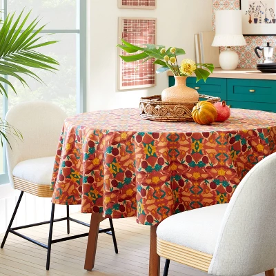 70" Cotton Calling In The Abundance Round Tablecloth with Tassels - Opalhouse™ designed with Jungalow™ 70" Cotton Calling In The Abundance Round Tablecloth With Tassels - Opalhouse™ Designed With Jungalow™ -Opalhouse Store GUEST 8f2ca633 6abf 41e0 bc9a f8d11471c037