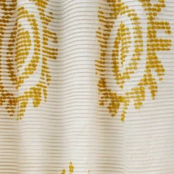 1pc 50"x84" Light Filtering Jacquard Curtain Panel Gold - Opalhouse™ Designed With Jungalow™ -Opalhouse Store GUEST 914fca59 4940 4a38 977a d369d522b944