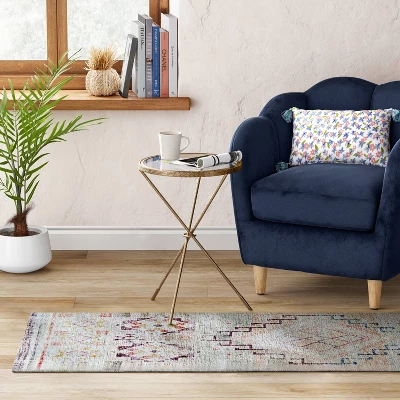 2'4"x7' Runner Distressed Geo Persian Style Rug Blush - Opalhouse™ 2'4"x7' Runner Distressed Geo Persian Style Rug Blush - Opalhouse™ -Opalhouse Store GUEST a6c6e72b ba8a 4b06 86f1 8fee9f00d640