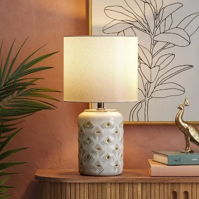 Diamond Cutout Table Lamp with Lit Base - Opalhouse™ Diamond Cutout Table Lamp With Lit Base - Opalhouse™ -Opalhouse Store GUEST aff27166 6a64 40ca 8338 3b1c6beab858