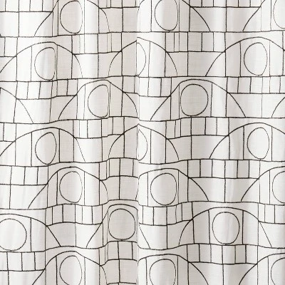 1pc Light Filtering Embroidery Bridges Window Curtain Panel White - Opalhouse™ designed with Jungalow™ 1pc Light Filtering Embroidery Bridges Window Curtain Panel White - Opalhouse™ Designed With Jungalow™ -Opalhouse Store GUEST b1fb6aa6 e52e 4ee2 b60f dd7306877e08