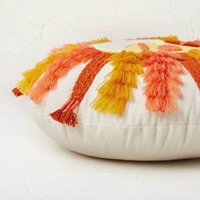 Fringed and Embroidered Sun Round Throw Pillow Gold - Opalhouse™ designed with Jungalow™ Fringed And Embroidered Sun Round Throw Pillow Gold - Opalhouse™ Designed With Jungalow™ -Opalhouse Store GUEST b2ce7bf5 c169 4876 a588 4c474e01e5d3