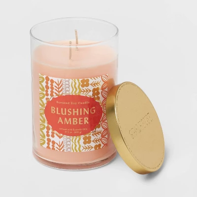 21.5oz 2-Wick Blushing Amber Lidded Glass Jar Candle Orange - Opalhouse™ 21.5oz 2-Wick Blushing Amber Lidded Glass Jar Candle Orange - Opalhouse™ -Opalhouse Store GUEST bcff055a 79d9 4934 9b73 ffee46c60a88