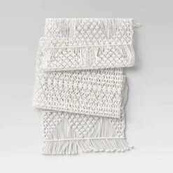 Cotton Macrame Runner White - Opalhouse™ 4 Cotton Macrame Runner White - Opalhouse™ -Opalhouse Store GUEST c5fab824 fe39 4973 9dab 7f6bd6fcfb15