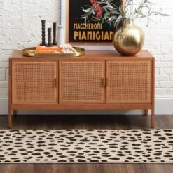 Daffodil Leopard Print Woven Rug - Threshold™ -Opalhouse Store GUEST ca6f0185 7f07 4025 bbdb 2103d7e23c18