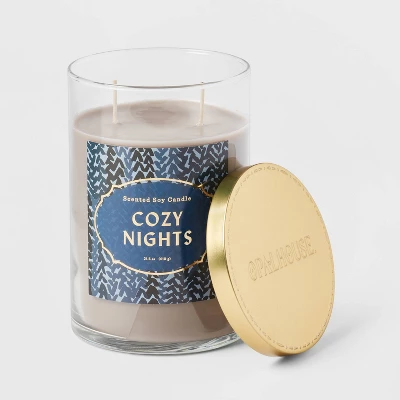 21oz Core Lidded Glass Jar 2-Wick Candle Cozy Nights - Opalhouse™ 21oz Core Lidded Glass Jar 2-Wick Candle Cozy Nights - Opalhouse™ -Opalhouse Store GUEST d1e474fd 7997 48a0 8132 4f75b3e66c40