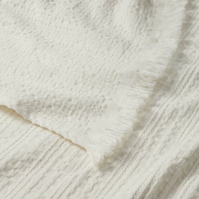 Waffle Weave Bed Throw White - Opalhouse™ designed with Jungalow™ Waffle Weave Bed Throw White - Opalhouse™ Designed With Jungalow™ -Opalhouse Store GUEST eb61299b ccff 4e2a b5d6 2c33a803ee3a