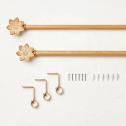 Flower Faux Wood Curtain Rod Natural Wood - Opalhouse™ Designed With Jungalow™ 4 Flower Faux Wood Curtain Rod Natural Wood - Opalhouse™ Designed With Jungalow™ -Opalhouse Store GUEST f708ce89 3ca5 424d 80e2 a01cb7dd58aa