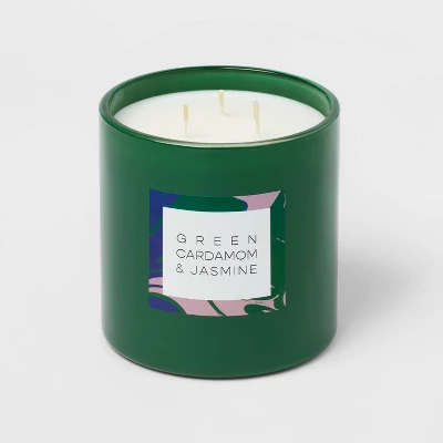 28oz Glass Cardamom & Jasmine Candle Green - Opalhouse™ 28oz Glass Cardamom & Jasmine Candle Green - Opalhouse™ -Opalhouse Store GUEST fa558c25 656f 4a25 ab77 d22a3a0a3493