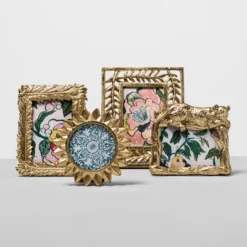 4" X 4" Cast Sunburst Frame Gold - Opalhouse™ -Opalhouse Store GUEST fd37b239 5c24 4dd7 9ffd e03c865a7260